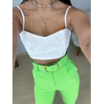 Cropped alcinha laise branco