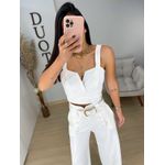 Cropped Vivian off white