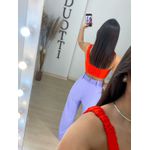 Cropped laço laranja avermelhado