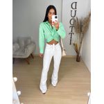 Cropped tricoline verde