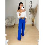 Wide leg sarja azul