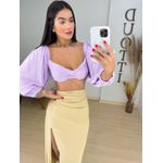 Cropped Clara lilás 