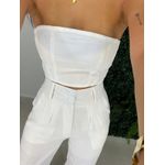 Cropped Sarja branco