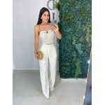 Cropped linho areia