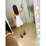 Jardineira sarja off white