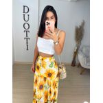 Cropped alcinha laise branco