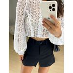 Short saia Ariel preto