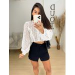 Short saia Ariel preto