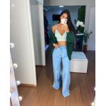 Top renda verde