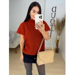 Colete Tricot caramelo