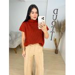 Colete Tricot caramelo
