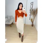 Saia tricot nude