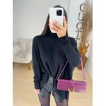 Maxi tricot preto