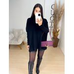Maxi tricot preto