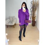 Maxi tricot roxo