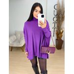 Maxi tricot roxo
