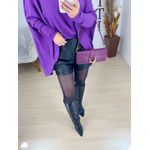 Maxi tricot roxo