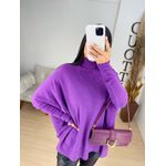 Maxi tricot roxo