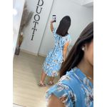 Vestido tule estampado