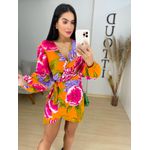 Vestido Kimono laranja 