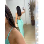 Vestido Agnes verde água