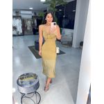Vestido Mércia dourado