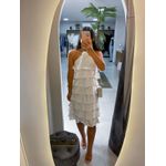 Vestido babados branco