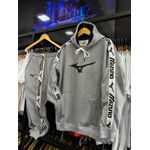 CONJUNTO MOLETOM MIZUNO - CINZA