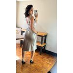 VESTIDO ACETINADO PRATA