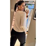 BLUSA MORCEGO DEDINHO AREIA
