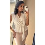 BLUSA TRANSPASSE ALFAIATARIA 