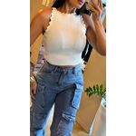 CALÇA ANA CASTELA JEANS CLARO