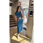 VESTIDO MUSCLE TEE- AZUL TURQUESA