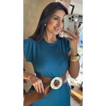 VESTIDO MUSCLE TEE- AZUL TURQUESA