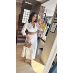 SAIA PLISSADA ACETINADA- OFF WHITE