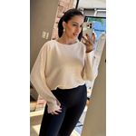BLUSA MORCEGO DEDINHO AREIA