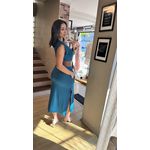 VESTIDO MUSCLE TEE- AZUL TURQUESA