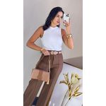 CALÇA FLARE PRISCILA MARROM