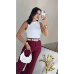 CALÇA FLARE PRISCILA MARSALA