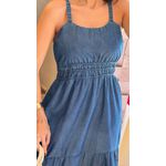 VESTIDO MIDI JEANS- AZUL