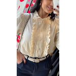 CAMISA RENDA GUIPIR OFF WHITE