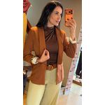 BLUSA KATIA POLIAMIDA DRAPEADA- MARROM