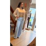 BLUSA KATIA POLIAMIDA DRAPEADA- NUDE