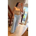 BLUSA KATIA POLIAMIDA DRAPEADA- NUDE