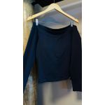 BLUSA POLIAMIDA DECOTE CANOA- PRETO