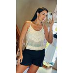 BLUSA RENDA ALÇA FINA- BEGE