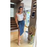 SAIA LÁPIS DENIM- JEANS AZUL