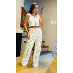 CALÇA WIDE LEG- OFF WHITE