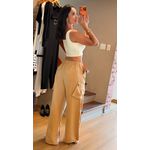 CALÇA CARGO- BEGE