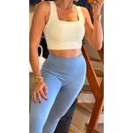 CALÇA ESPORTIVA CANELADA- AZUL CLARO